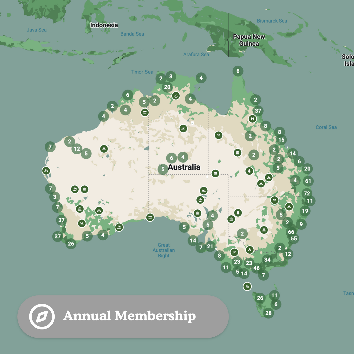 Australia's Wild Map – Annual Membership